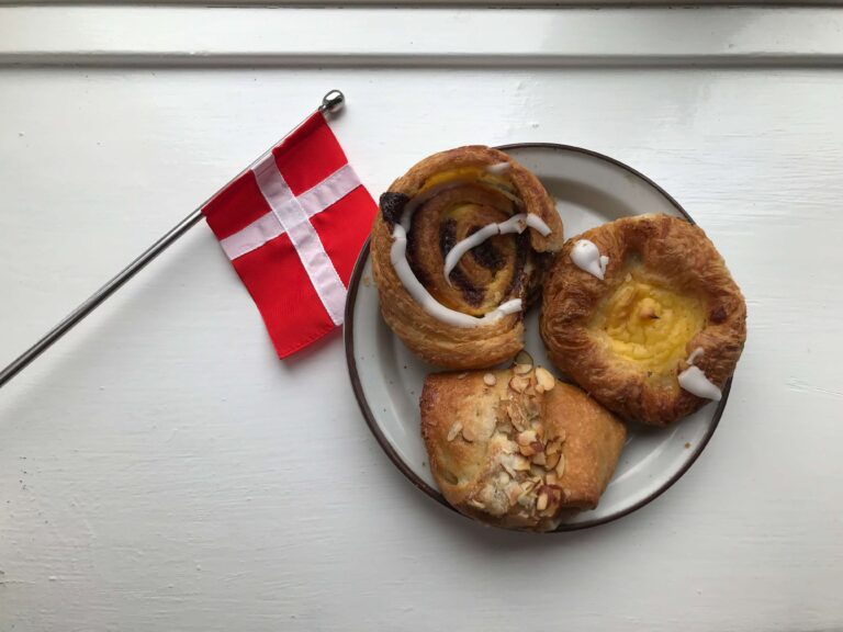 traditional danish food - wienerbrød